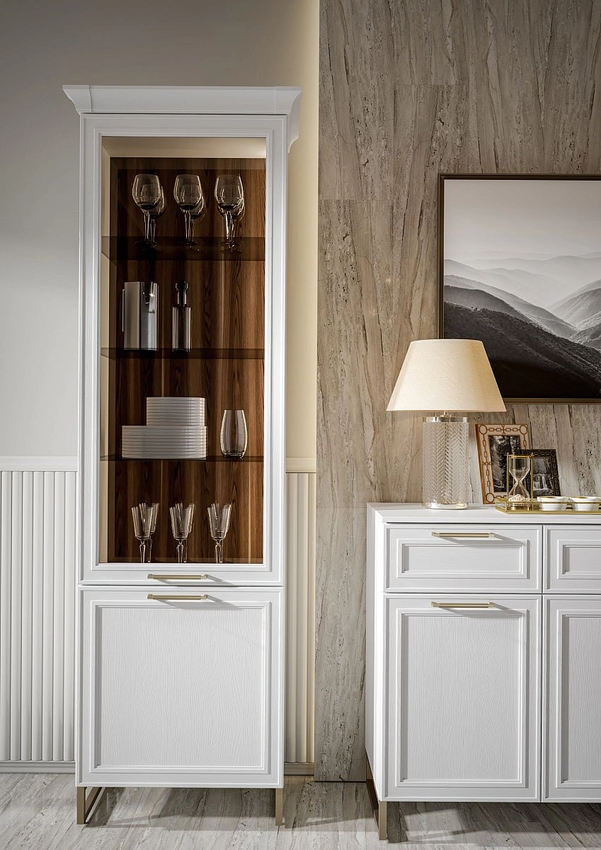 Элемент карниза Montreal белый для внешнего угла