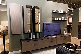 Полка навесная Soho графит