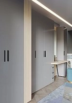 Шкаф двухстворчатый Челси серая