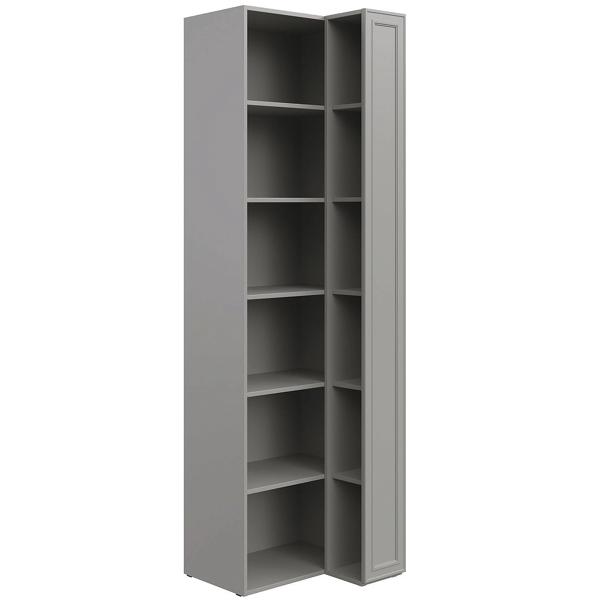 Шкаф переходный со стеллажом Montreal серый