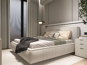 Кровать двуспальная Brioche Optimum прямая с подъемным механизмом 180x200