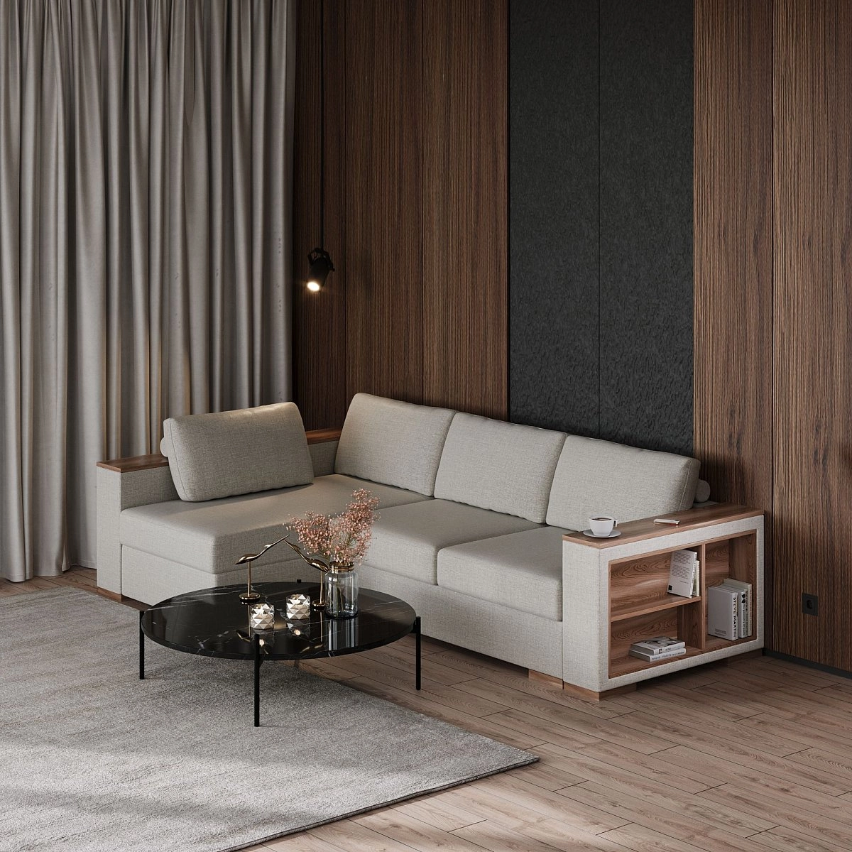 Диван Монако Оптимум левый