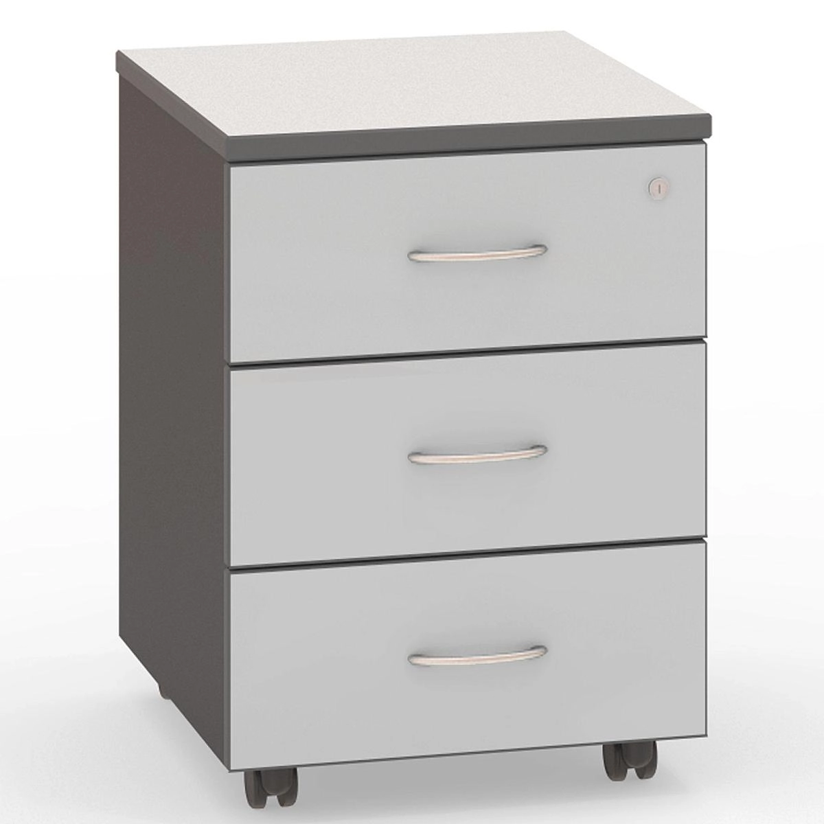 Тумба выкатная Стратегия серая