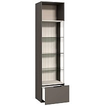 Шкаф-витрина одностворчатый Soho графит