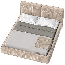 Кровать двуспальная Brioche Basic прямая с подъемным механизмом 160x200
