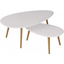 Стол журнальный Твинс белый Твинс