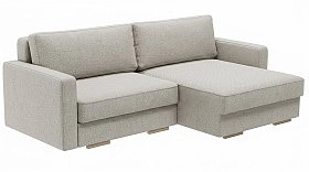 Диван Перо Базис угловой с раскладной оттоманкой в ткани Нептун 01