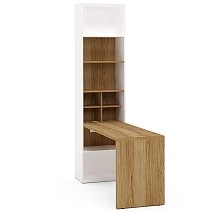 Стол письменный правый со стеллажом G7E (др.ручки)