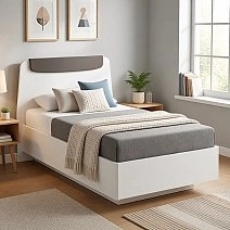 Кровать односпальная 90х200 Soho белая