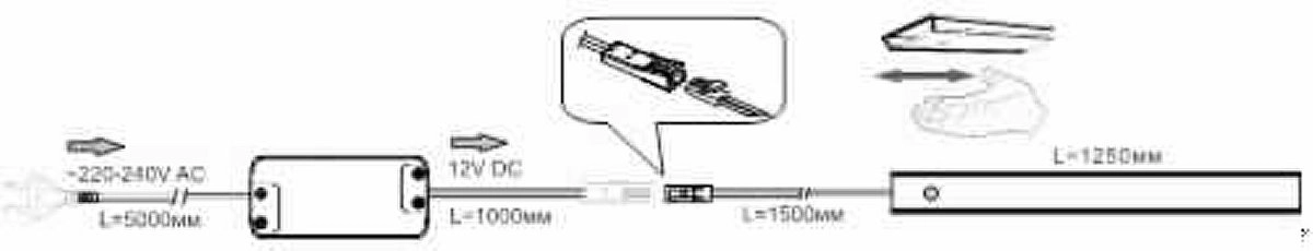 Шкаф-витрина левый в.2134 (беж) др.ручки+свет.J63