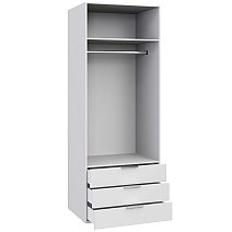 Шкаф двухстворчатый Сохо белая