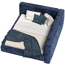 Кровать двуспальная Brioche Premier+ угловая правая с подъемным механизмом 160х200
