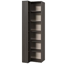 Шкаф переходный со стеллажом Сохо графит