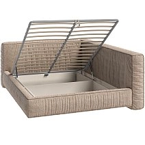 Кровать двуспальная Brioche Basic угловая правая с подъемным механизмом 160х200