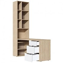 Стол письменный Next crystal со стеллажом