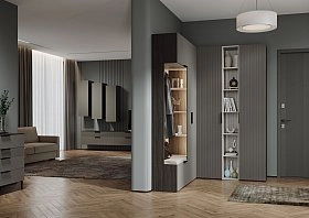 Стеллаж прямой Soho графит