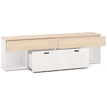 Тумба ТВА 3ящ., 2дв. дл.2076 (туя)+2полки стек.YHB