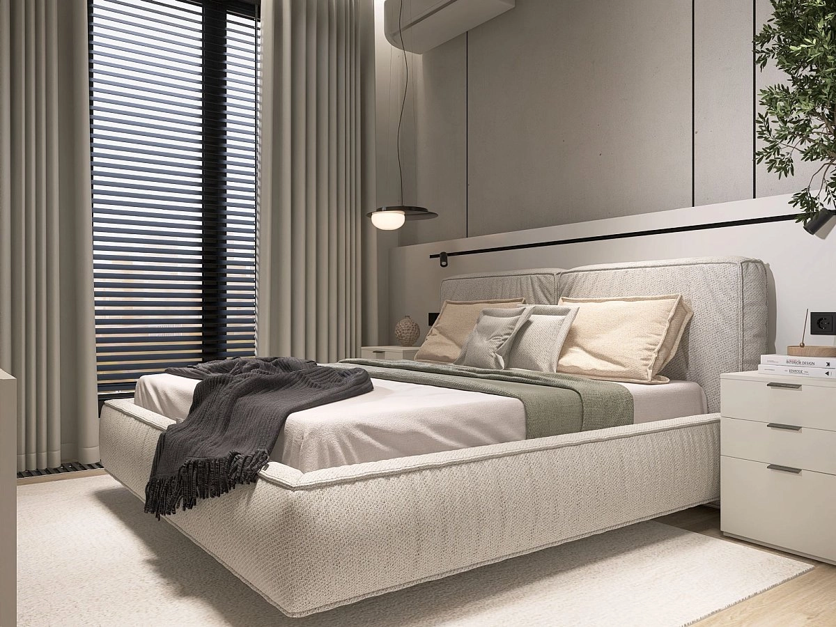 Кровать двуспальная  Brioche FIRST прямая с подъемным механизмом 160x200