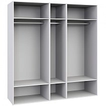 Шкаф пятистворчатый Soho белая с зеркалами