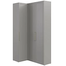 Шкаф угловой Монреаль серый