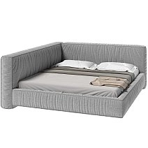 Кровать двуспальная Brioche FIRST угловая левая с подъемным механизмом 180х200