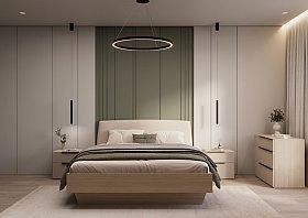 Кровать двуспальная 160х200 Алтея тауп