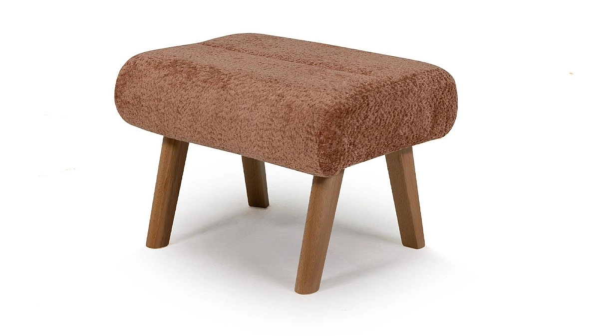 Кресло + пуф Сабья Альпина Clay