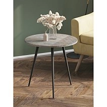 Стол журнальный Рикон Страйп, ножки черные