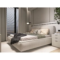 Кровать двуспальная Brioche Premier+ прямая с подъемным механизмом 160x200