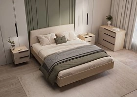 Кровать двуспальная 160х200 Алтея тауп