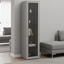 Шкаф-витрина одностворчатый Montreal серый