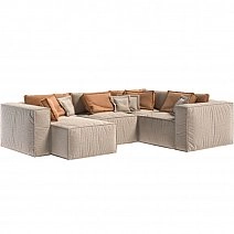 Диван Brioche Premier+ П-образный с широкими подлокотниками