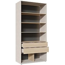 Шкаф-витрина двухстворчатый Аликанте со светильниками