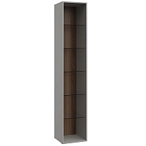 Шкаф-витрина одностворчатый Монреаль серый