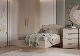 Шкаф двухстворчатый Алтея тауп