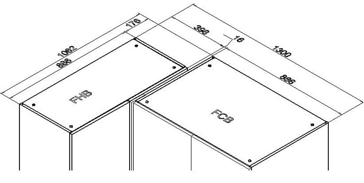 Шкаф угловой Rimini белая