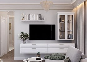 Полка навесная Chelsea,Montreal,Rimini,Soho белая