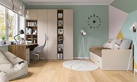 Шкаф одностворчатый Сохо беж