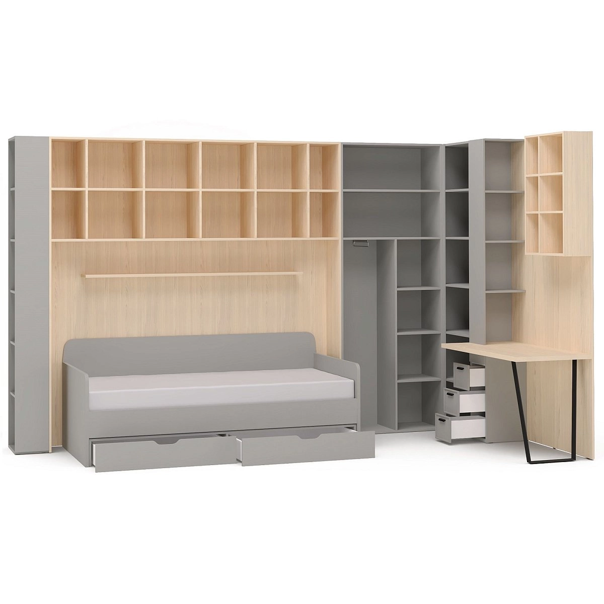 Комплект для молодежной Rimini серая №11