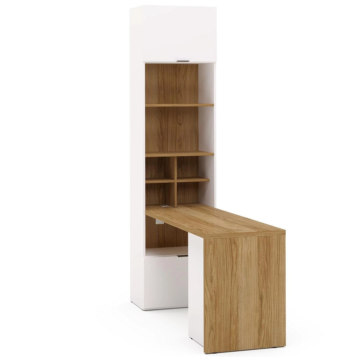 Стол письменный Soho белая со стеллажом