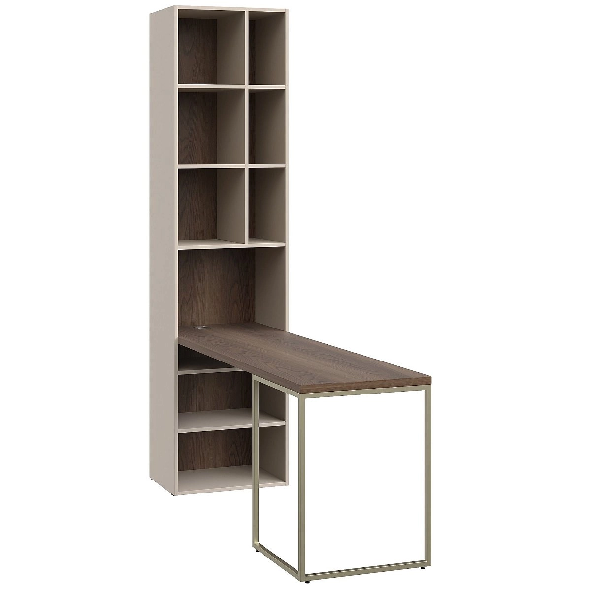 Стол письменный Montreal беж со стеллажом