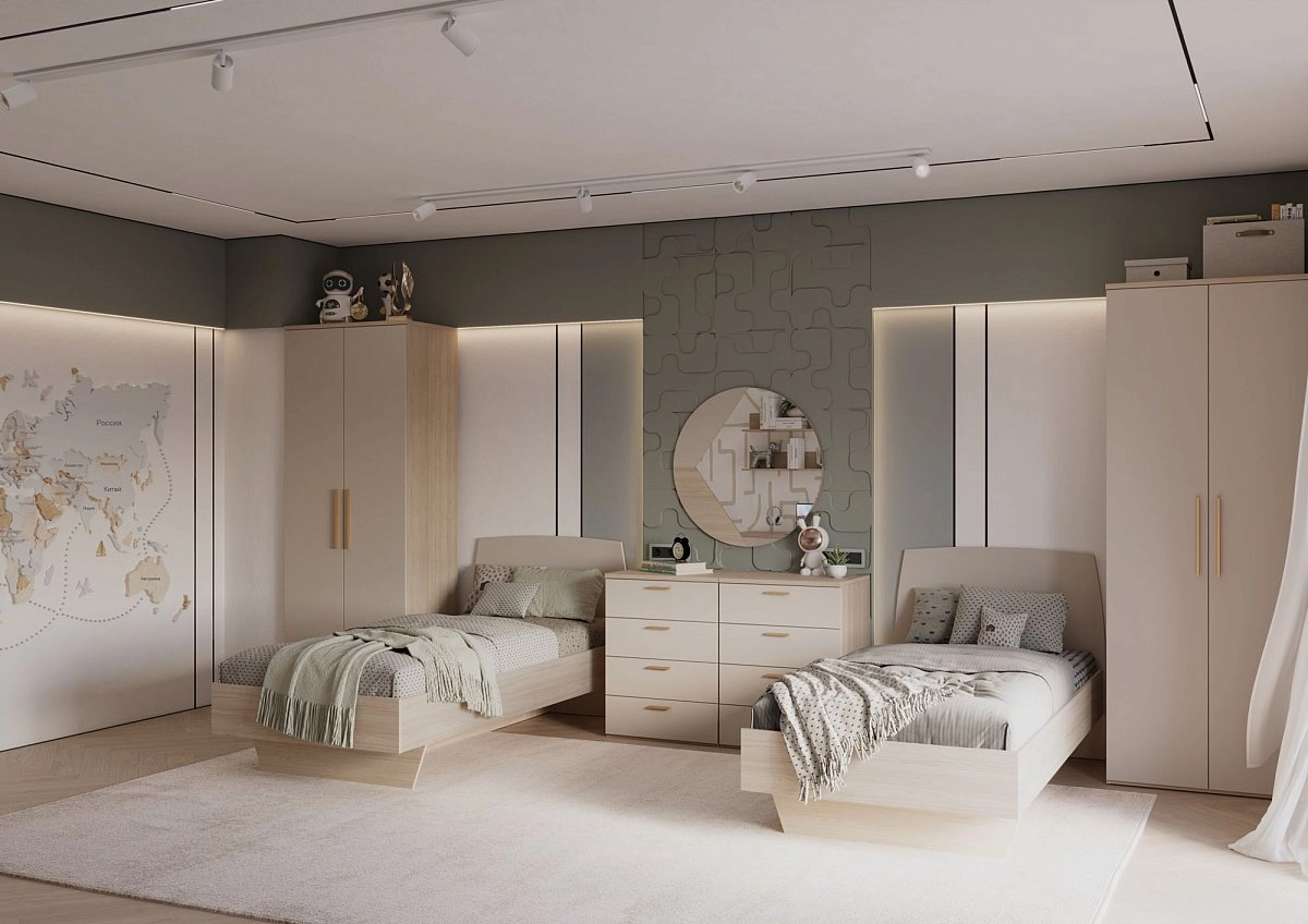 Кровать односпальная 90х200 Алтея тауп