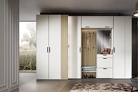 Шкаф двухстворчатый Rimini белая