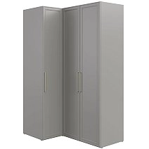 Шкаф угловой Монреаль серый