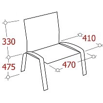 Кресло для персонала Easy Chair Изо