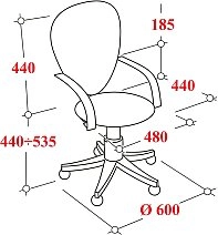 Кресло VB_Бюрократ CH-695NLT/SL ткань черн TW-11/сетка черн TW-0