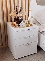 Кровать односпальная 90х200 Soho белая