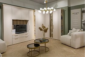 Шкаф-витрина одностворчатый Montreal беж