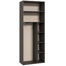 Шкаф двухстворчатый Сохо графит