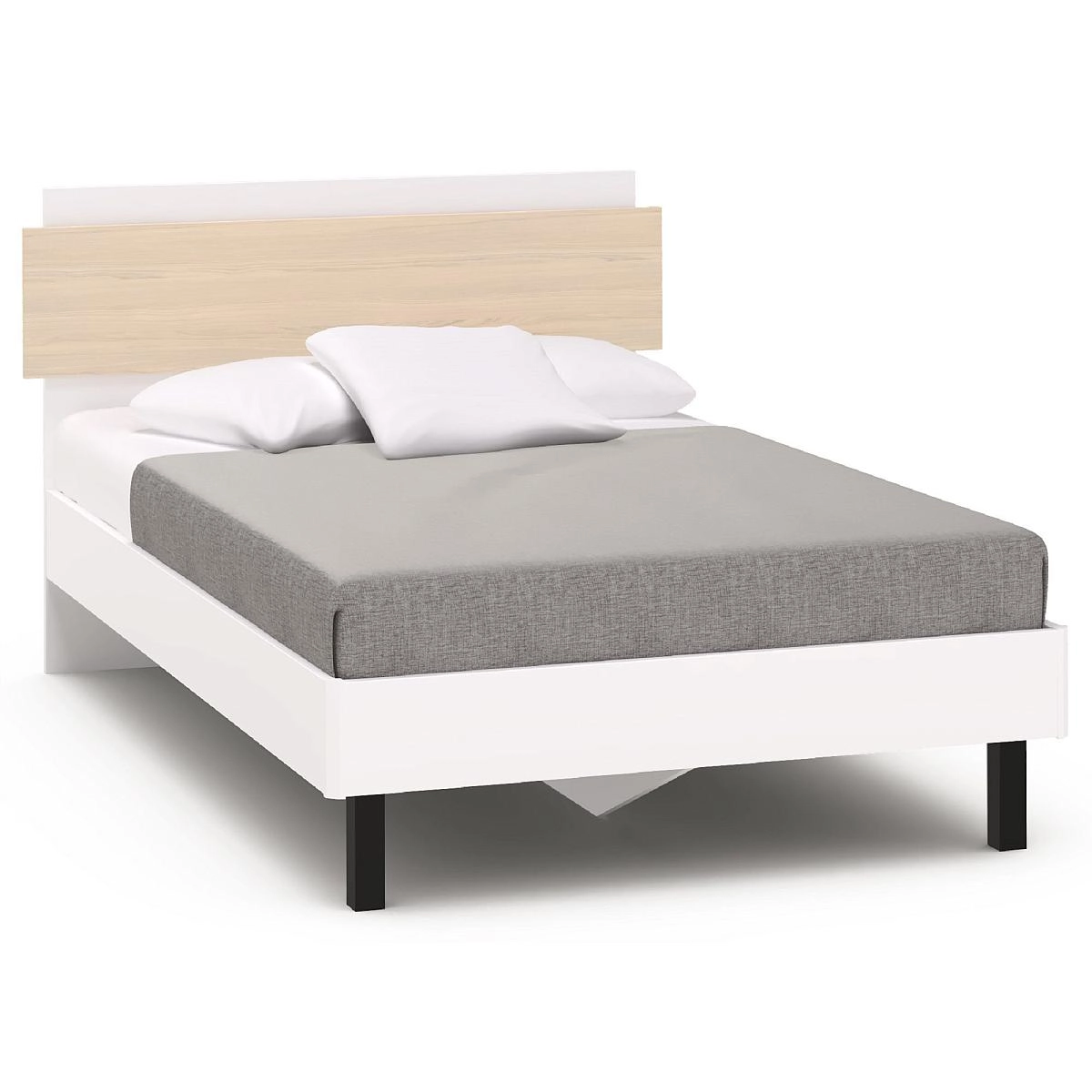 Кровать полутораспальная 120х200 Chelsea,Rimini белая